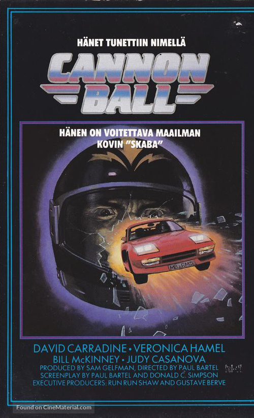 Cannonball! - Finnish VHS movie cover