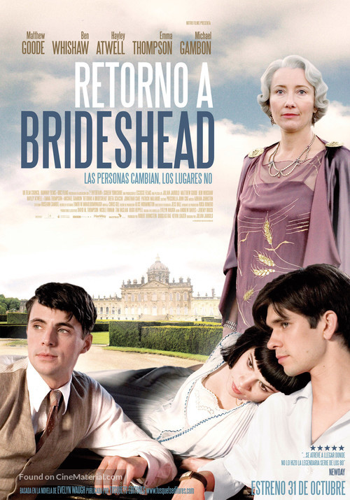 Brideshead Revisited - Spanish Movie Poster