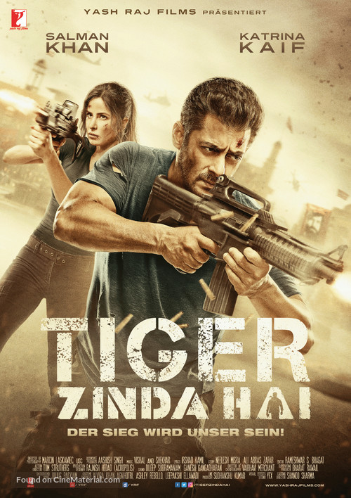 Tiger Zinda Hai - German Movie Poster