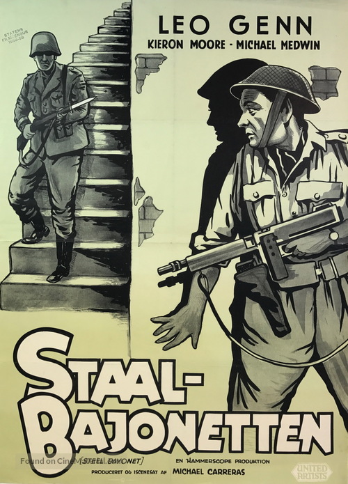 The Steel Bayonet - Danish Movie Poster