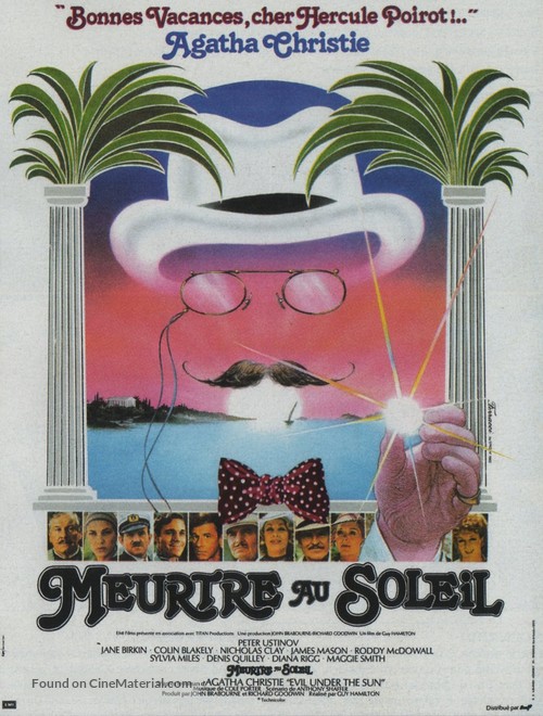 Evil Under the Sun - French Movie Poster