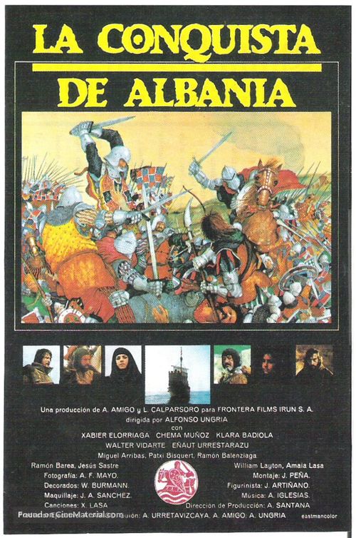 La conquista de Albania - Spanish Movie Poster