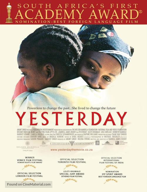 Yesterday - South African Movie Poster