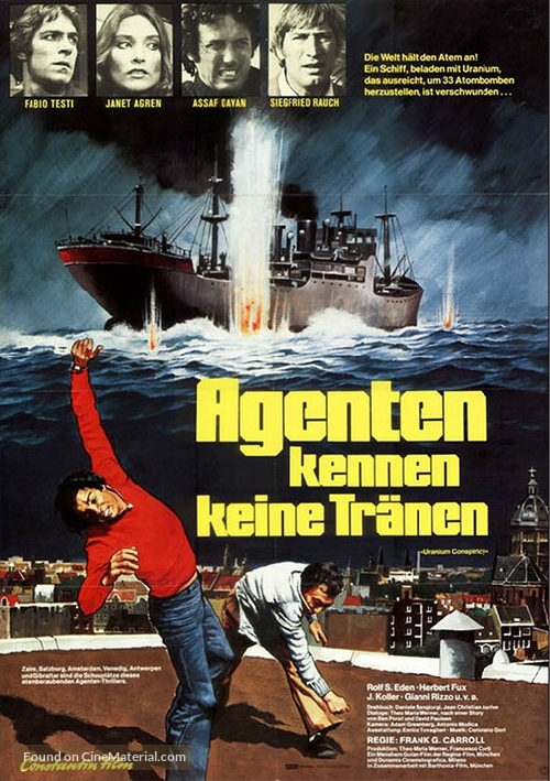 Agenten kennen keine Tr&auml;nen - German Movie Poster