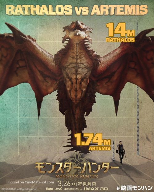 Monster Hunter - Japanese Movie Poster