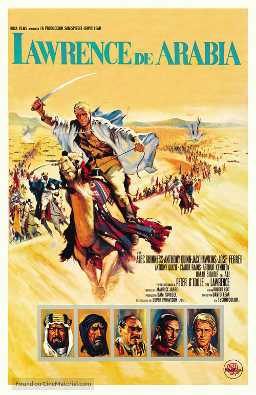 Lawrence of Arabia - Spanish Movie Poster