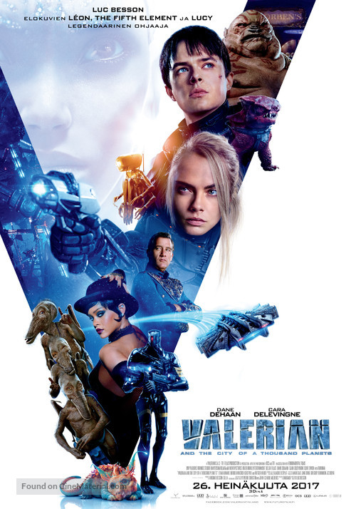 Valerian and the City of a Thousand Planets - Finnish Movie Poster