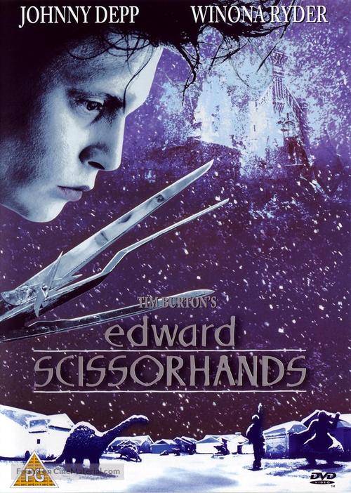 Edward Scissorhands - British DVD movie cover