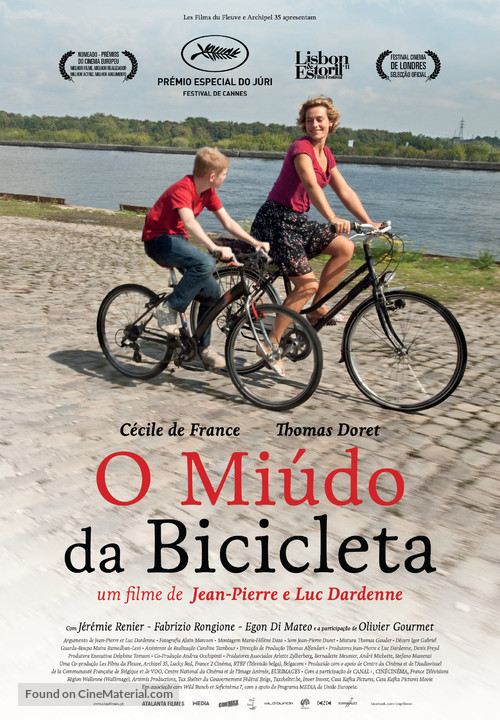 Le gamin au v&eacute;lo - Portuguese Movie Poster