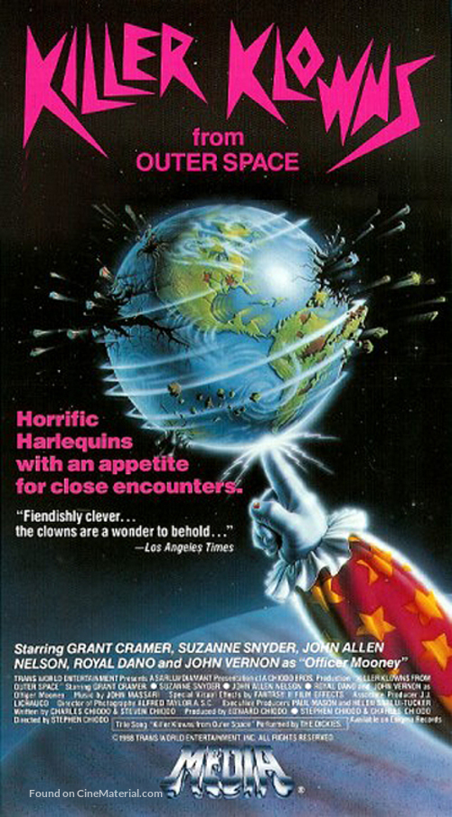 Killer Klowns from Outer Space - VHS movie cover