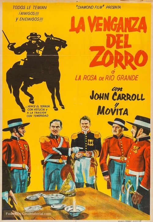 Zorro Rides Again - Argentinian Re-release movie poster