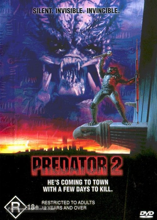 Predator 2 - Australian DVD movie cover