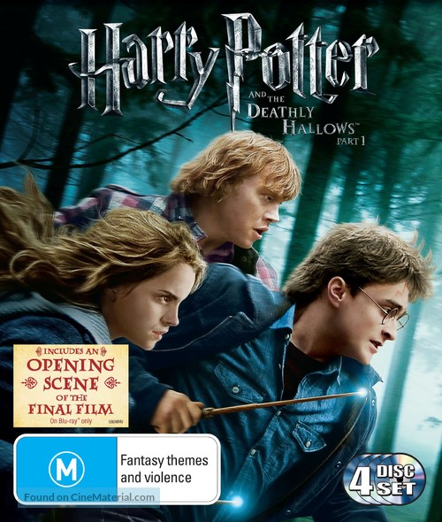 Harry Potter and the Deathly Hallows: Part I - Australian Blu-Ray movie cover