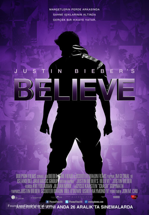 Justin Bieber&#039;s Believe - Turkish Movie Poster