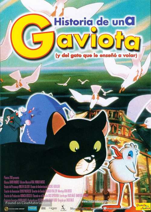 La gabbianella e il gatto - Spanish Movie Poster