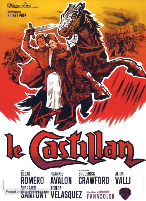 El valle de las espadas - French Movie Poster