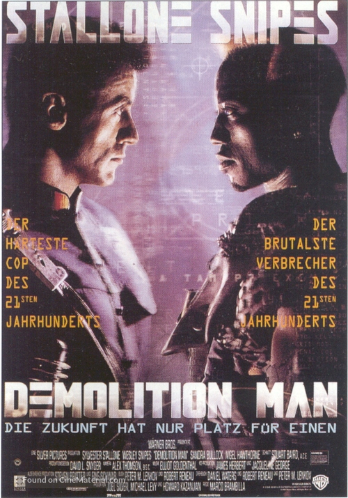 Demolition Man - German Movie Poster