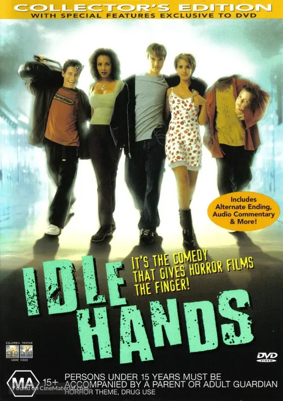 Idle Hands - Australian DVD movie cover