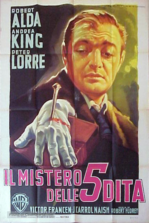 The Beast with Five Fingers - Italian Movie Poster