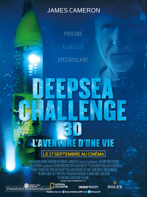 Deepsea Challenge 3D - French Movie Poster