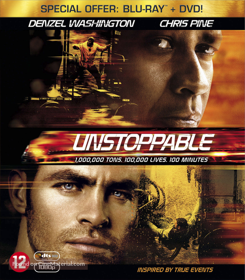 Unstoppable - Dutch Blu-Ray movie cover
