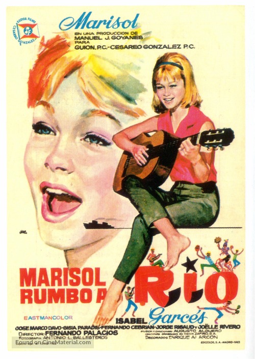 Marisol rumbo a R&iacute;o - Spanish Movie Poster