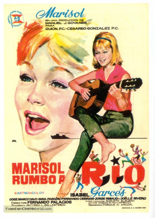 Marisol rumbo a R&iacute;o - Spanish Movie Poster