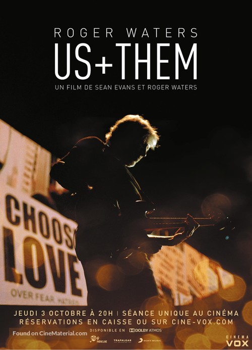 Roger Waters: Us + Them - French Movie Poster