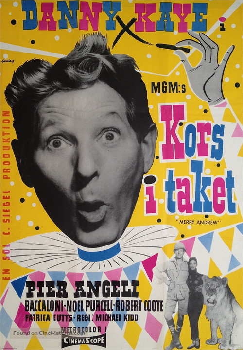 Merry Andrew - Swedish Movie Poster