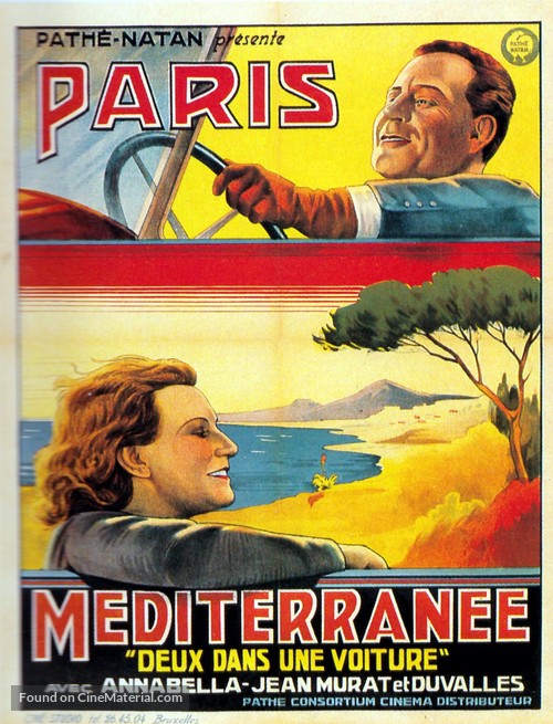 Paris-M&eacute;diterran&eacute;e - Belgian Movie Poster