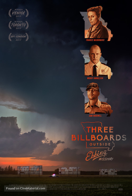 Three Billboards Outside Ebbing, Missouri - Movie Poster