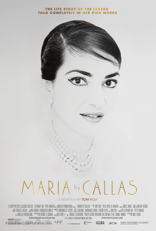 Maria by Callas: In Her Own Words - Movie Poster