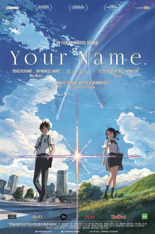 Kimi no na wa. - Belgian Movie Poster