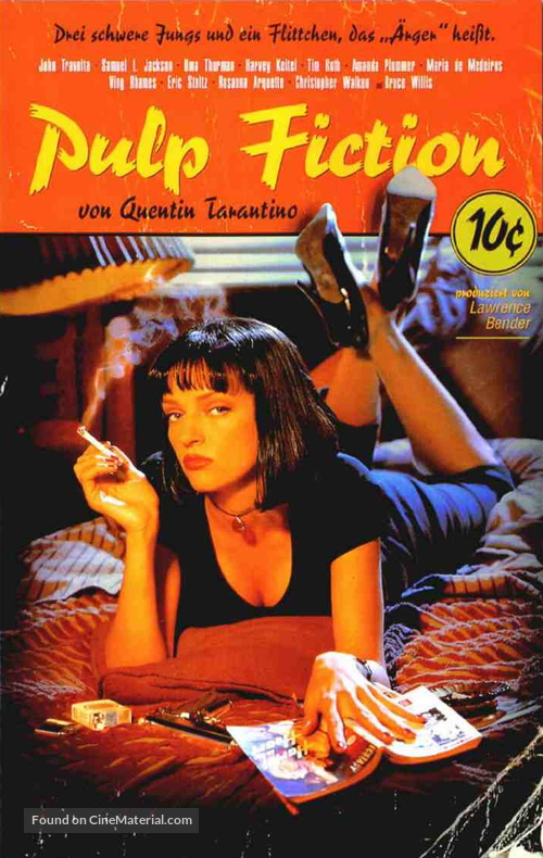Pulp Fiction - German VHS movie cover