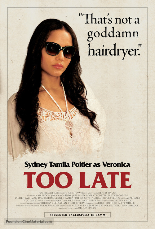 Too Late - Movie Poster