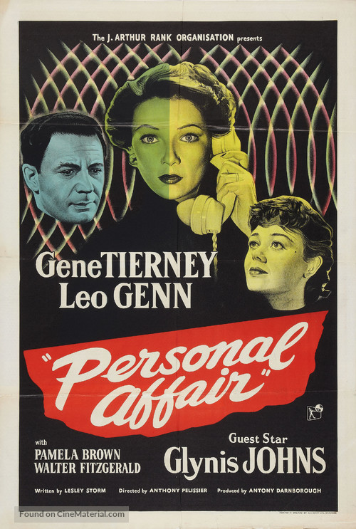 Personal Affair - British Movie Poster