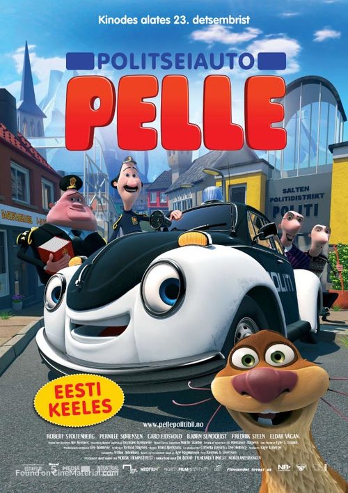 Pelle Politibil g&aring;r i vannet - Estonian Movie Poster