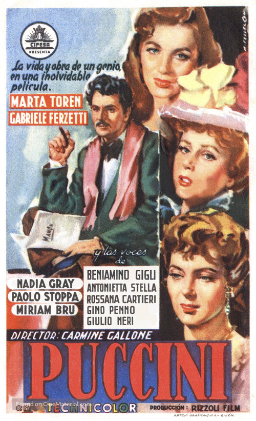 Puccini - Spanish Movie Poster