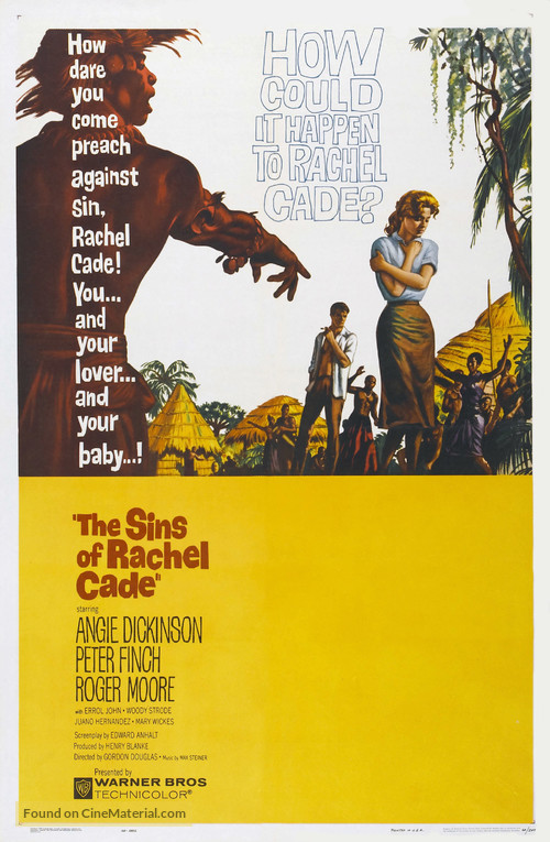 The Sins of Rachel Cade - Movie Poster
