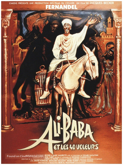 Ali Baba et les quarante voleurs - French Movie Poster