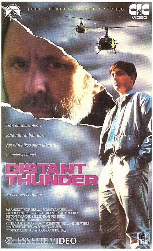 Distant Thunder - Finnish VHS movie cover