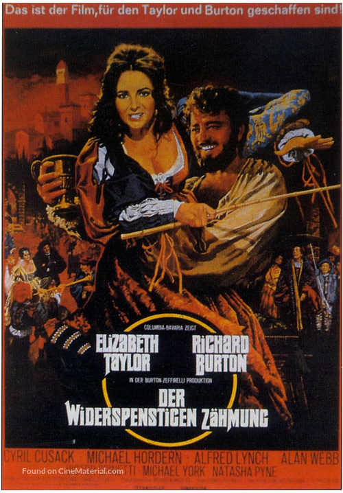 The Taming of the Shrew - German Movie Poster