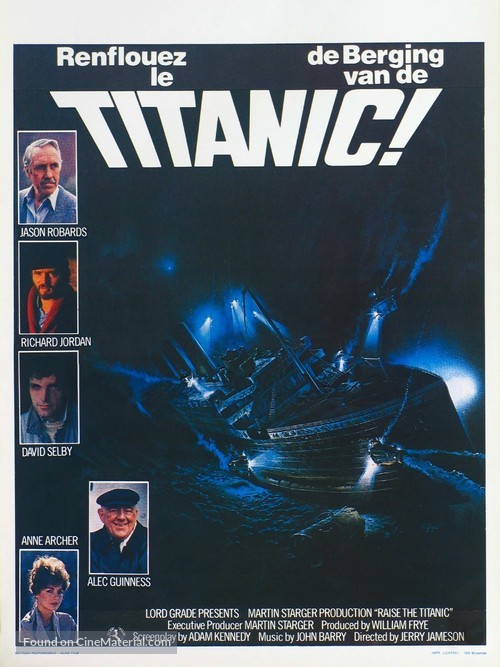 Raise the Titanic - Belgian Movie Poster