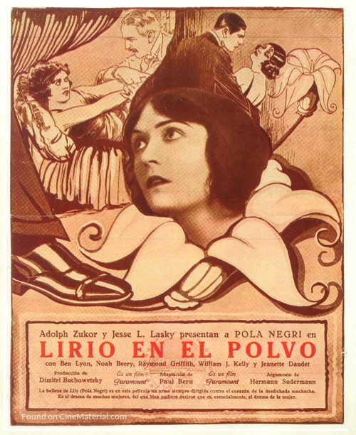 Lily of the Dust - Spanish Movie Poster