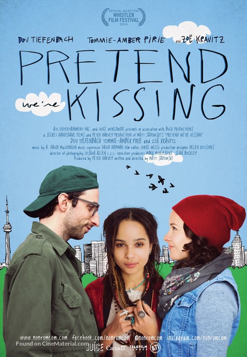 Pretend We&#039;re Kissing - Canadian Movie Poster