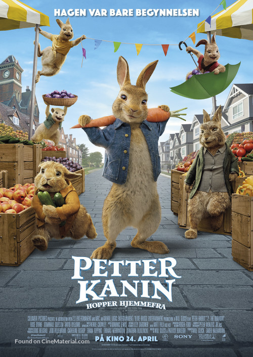 Peter Rabbit 2: The Runaway - Norwegian Movie Poster