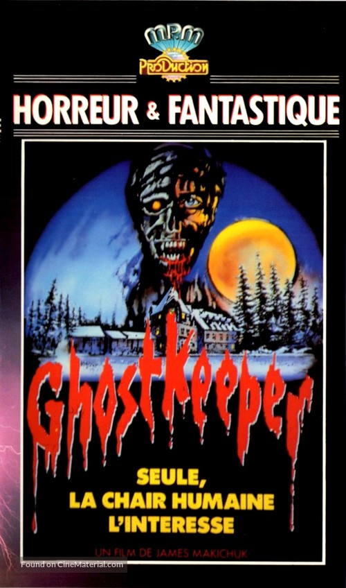 Ghostkeeper - French VHS movie cover