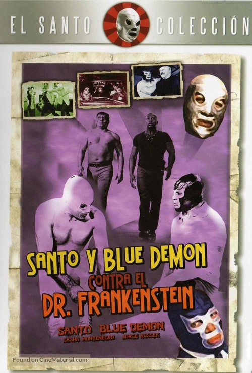 Santo y Blue Demon contra el doctor Frankenstein - Mexican DVD movie cover
