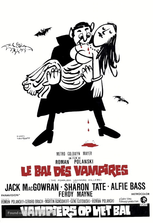 Dance of the Vampires - Belgian Movie Poster