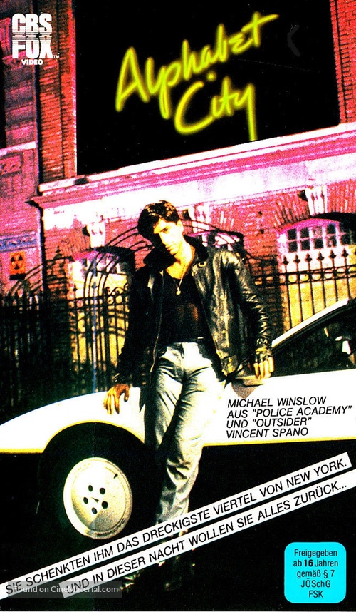 Alphabet City - German VHS movie cover